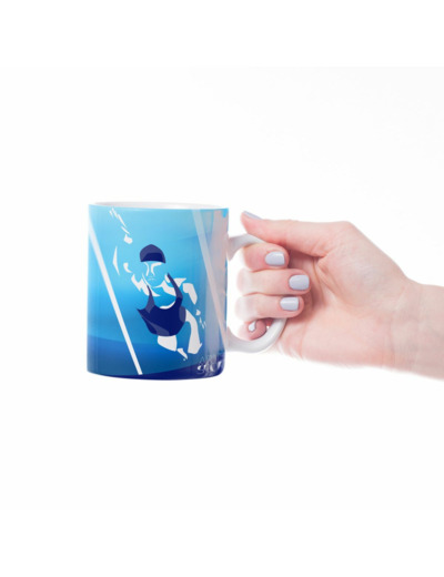 Tasse ou mug de natation "La femme qui nage" - Personnalisable