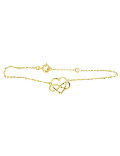 Bracelet en Plaqué Or - COEUR INFINI