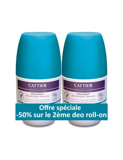 Lot de 2 Déodorant roll on fraicheur marine 2x50ml