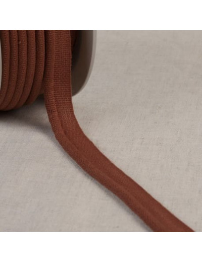 Simple passepoil 519 ROUILLE C48 9mm 100%polyester le mètre 519C48