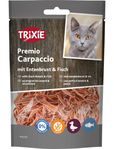 TRIXIE Premio, Carpaccio au canard & poisson - 20g