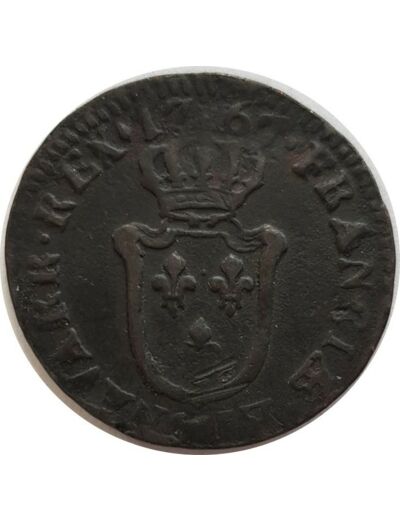 LOUIS XV (1715-1774) DEMI SOL D'AIX 1767 & (AIX) TB