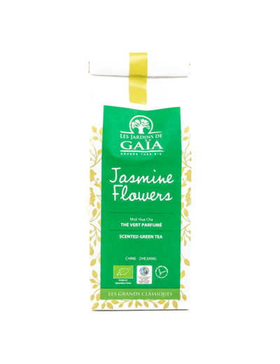 Thé Vert Parfumé aux Fleurs de Jasmin Bio 100g