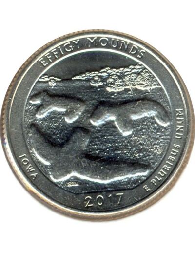 AMERIQUE (U.S.A) 1/4 DOLLAR 2017 D EFFIGY MOUNDS SUP