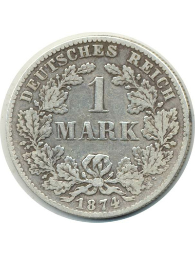 ALLEMAGNE 1 MARK 1874 C TB (W7)