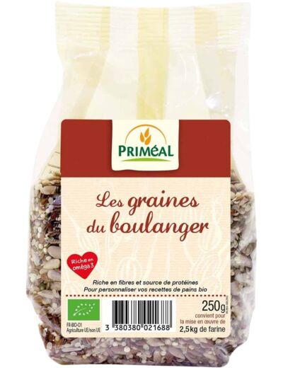 Les Graines du boulanger Bio-Oméga 3-250g-Priméal