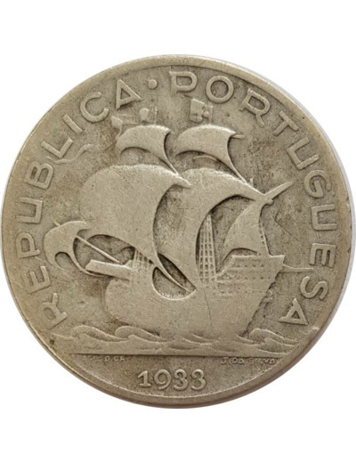 PORTUGAL 5 ESCUDOS 1933 TB+