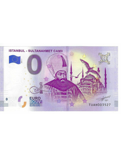 TURQUIE 2019-1 ISTANBUL SULTANAHMET CAMIII BILLET SOUVENIR 0 EURO