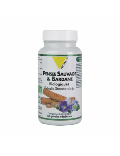 Pensée sauvage et Bardane Bio-60 gélules-Vit'All+