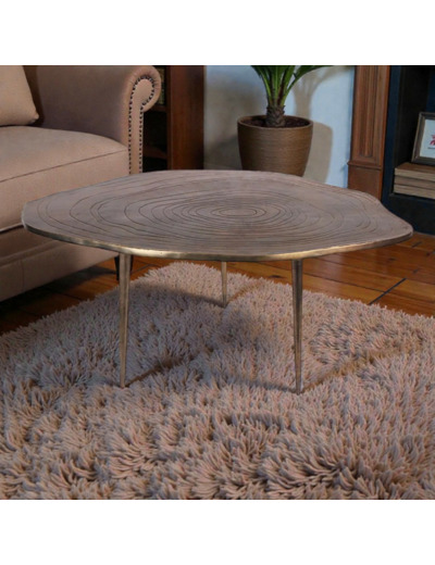 Table d'appoint aluminium 40x90x53cm