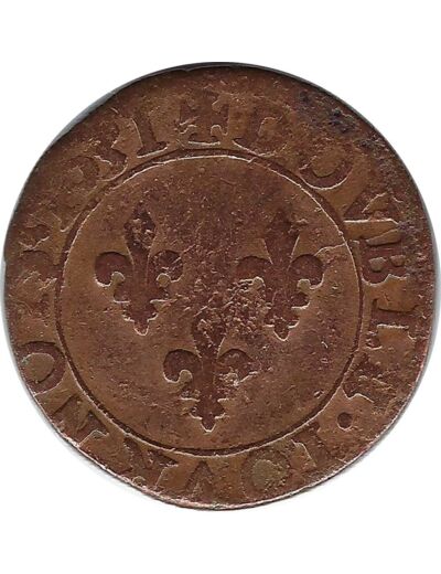 LOUIS XIII (1610-1643) DOUBLE TOURNOIS 1631 E (Tours) 3gr02 TB+