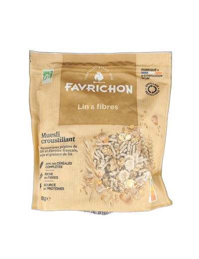 Müesli Croustillant Lin et Fibres 400g Bio