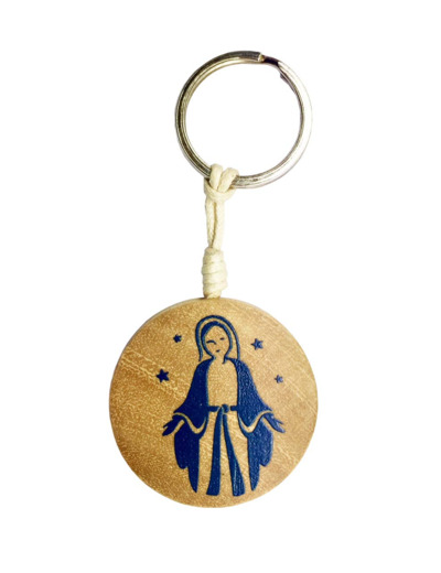 Porte-clé Vierge Miraculeuse 45/45mm