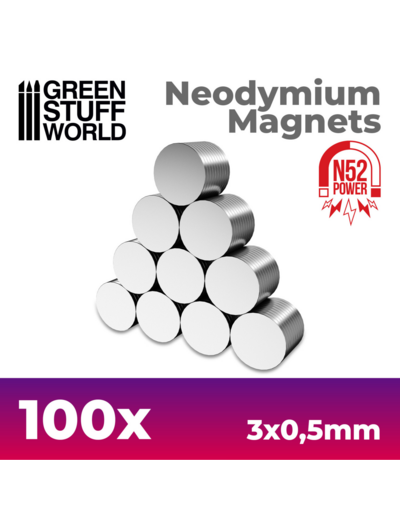 100 Aimants Néodymes 3x0,5mm