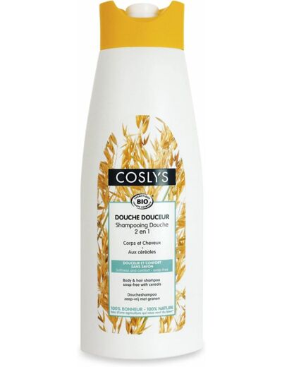 SHAMPOOING DOUCHE 2EN1 CEREALES 750ML Coslys - Douche douceur