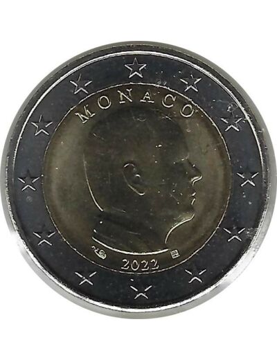 MONACO 2022 2 EURO PRINCE ALBERT SUP