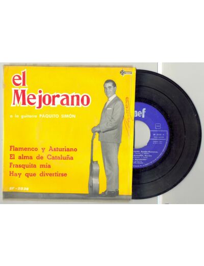 45 Tours EL MEJORANO "FLAMENCO Y ASTURIANO" / "FRASQUITA MIA"