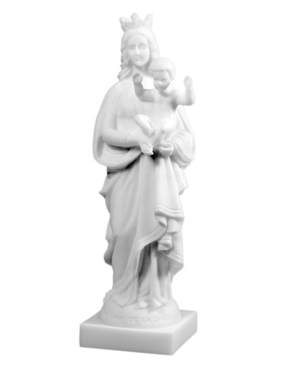 ND de la Garde - Statue en Albaster 21cm -Blanche