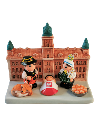 CRECHE en céramique BLOC 8x7cm- POLOGNE