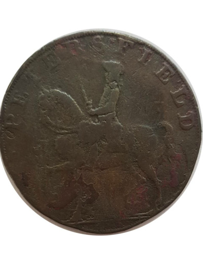 GRANDE BRETAGNE TOKEN (1/2 PENNY) PROMISSORY HALFPENNY PETERSFIELD 1793 HAMPSHIRE TB