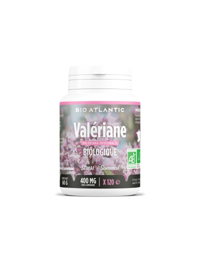 Valériane bio 400mg 200 comprimés BIO ATLANTIC