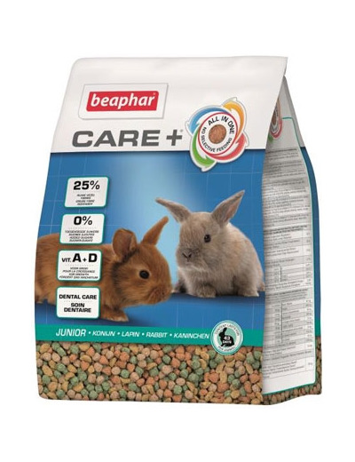 Alimentation extrudée CARE+ pour lapin junior - 1,5kg