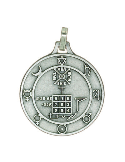 Médaille 30mm en Métal Argenté - PENTACLE UNIVERSEL