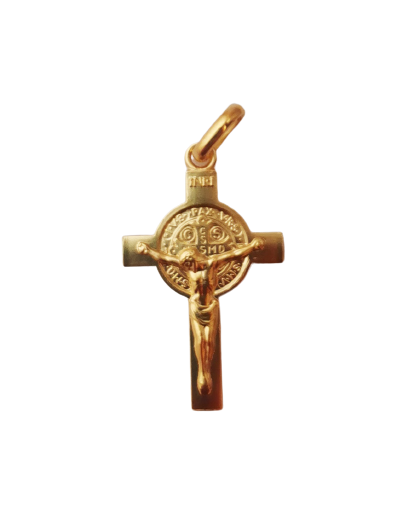 Croix en Plaqué Or 24mm - ST BENOIT