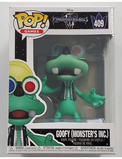 FUNKO POP GAMES KINGDOM HEARTS 409 GOOFY/ MONSTER BOITE D'ORIGINE