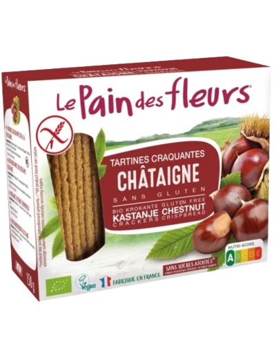 Tartines croquantes châtaigne-150 ou 300g-Le Pain des Fleurs