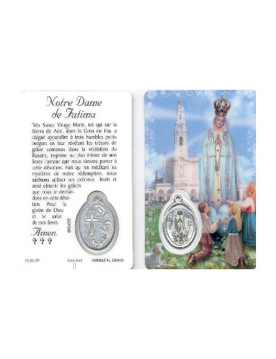 Carte-prière avec insertion VIERGE DE FATIMA-espagnol-100e anniversai