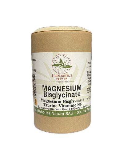 Magnésium Bisglycinate taurine vitamine B6 120 gélules