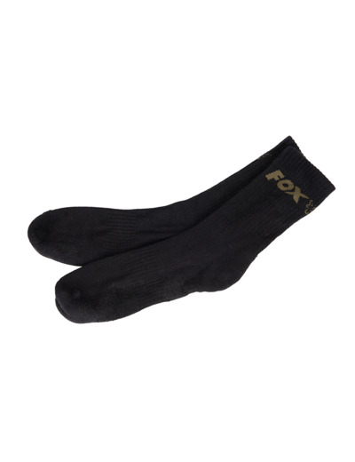chaussettes noire pack 3 fox