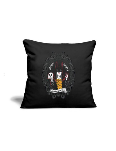 Housse de coussin "Secret Society" noir