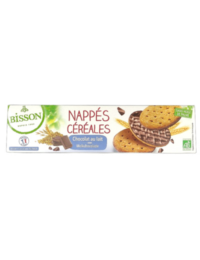 Nappés Céréales Chocolat au Lait 140g Bio