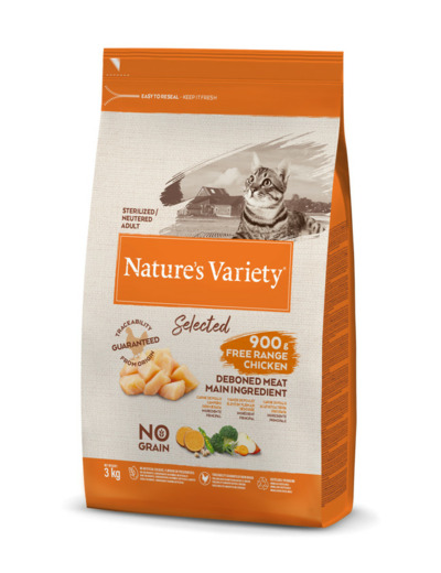 Nature's Variety, NO GRAIN STERILIZED POULET - 3KG