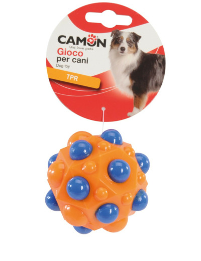 Jouet pour chien, Balle géométrique en TPR - Ø7cm