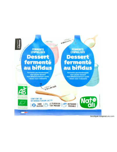 Ferments Desserts Fermentés Bifidus Bio 2x6g