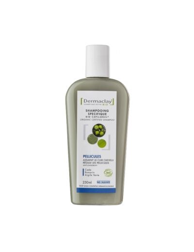 Shampoing traitant Anti Pelliculaire Argile verte sans sulfate 250ml