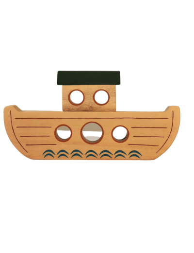 Arche de Noé en bois larg24,5xProf4xHt12,5cm - vendue sans Animaux