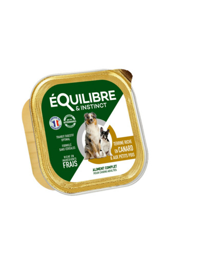 Équilibre & Instinct, Pâtée riche en canard & aux petits pois - 300g