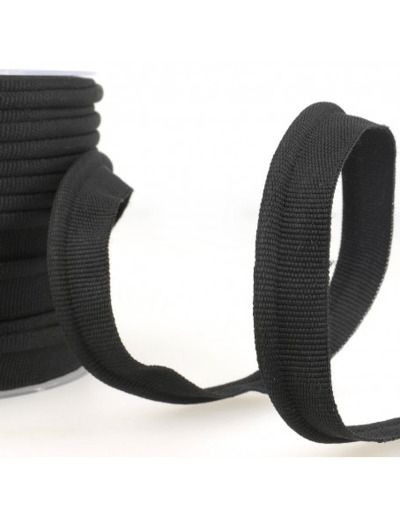 Simple passepoil noir 519 C14 8mm 100%polyester le mètre 519C14