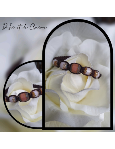 Bracelet Shamballa 5 perles de verre