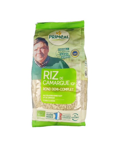 Riz de Camargue Rond Demi-Complet Bio 500g