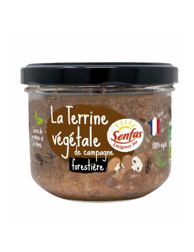 Terrine de Campagne Végétale Forestière Bio 200g–Senfas