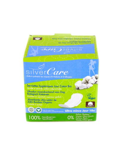 Serviettes Hygiéniques Jour Coton Bio x10