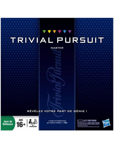 Hasbro Gaming Trivial Pursuit Master, Jeu de Societe de Reflexion, Jeu de Plateau, Version Francaise, 16 ans et plus