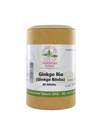 Ginkgo Biloba Feuilles Bio 60 gélules