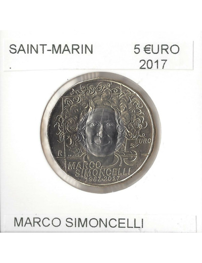 SAINT MARIN 2017 5 EURO MARCO SIMONCELLI SUP