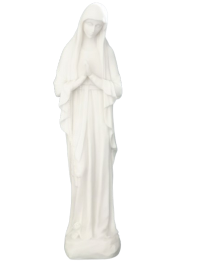 ND de Banneux - Statue en Albaster 40cm -Blanche